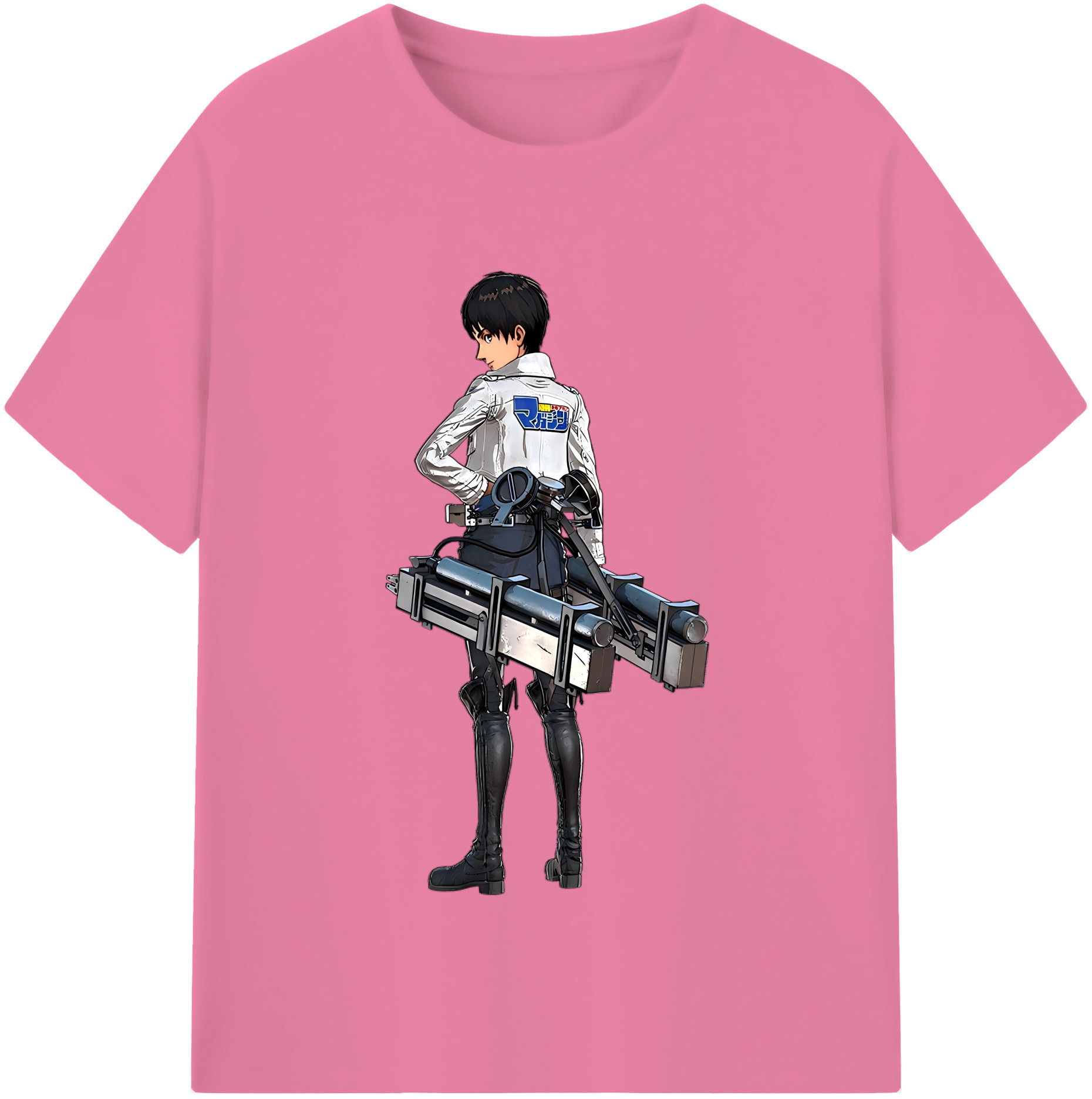 （画像用） 進撃の巨人 エレン･イェーガー Attack on Titan Eren Jäger 綿100％半袖Tシャツ（フロントプリント）